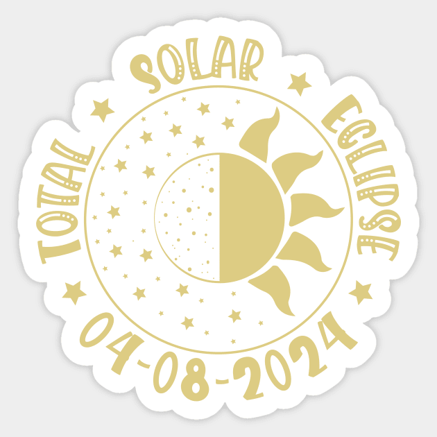 Solar Eclipse Celestial Sticker by SunburstGeo